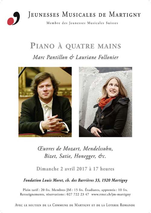 Mar Pantillon et Lauriane Follonier, duo de piano à quatre mains